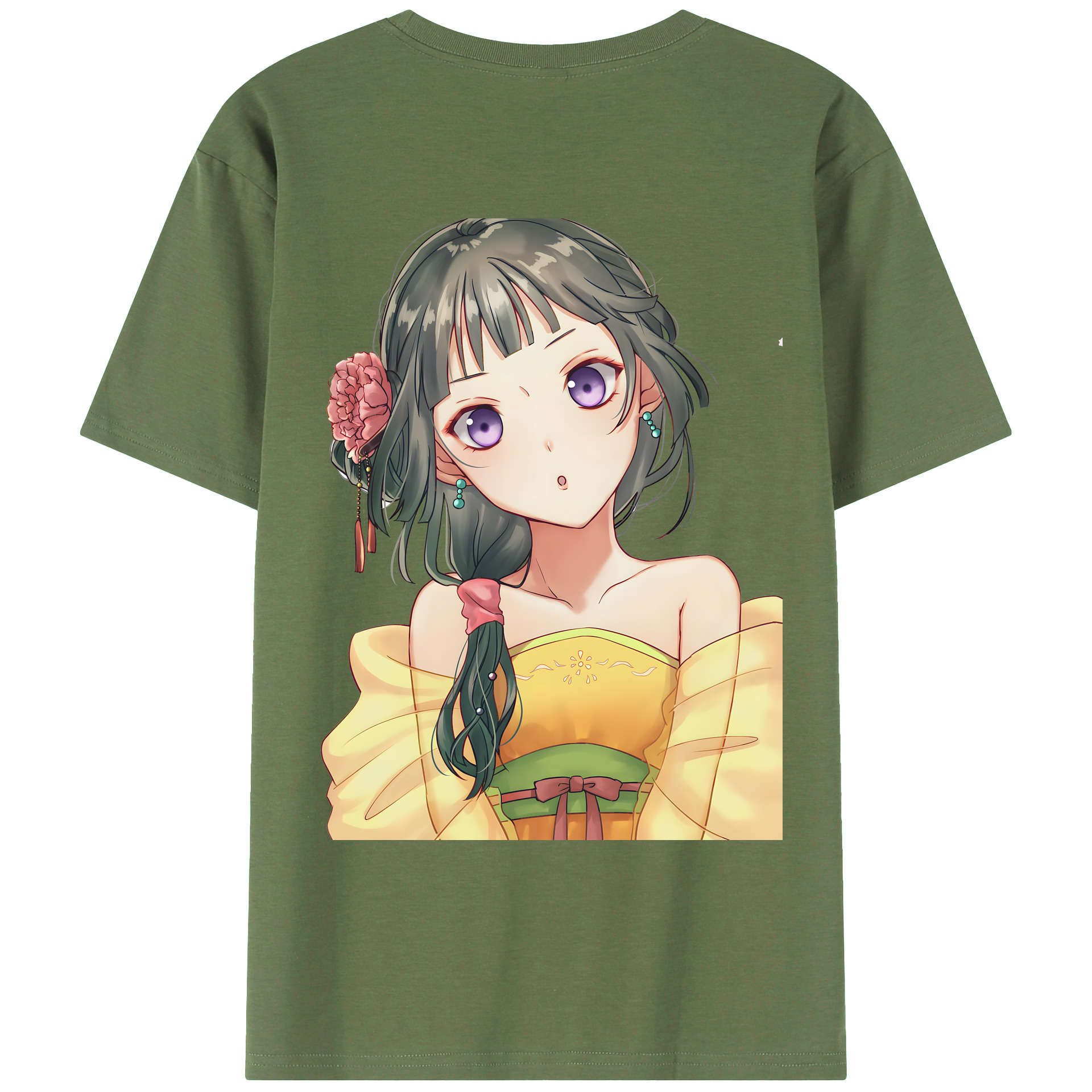 （画像用） 薬屋のひとりごと The Apothecary Diaries 綿100％ メンズ半袖Tシャツ（バックプリント） 通気性